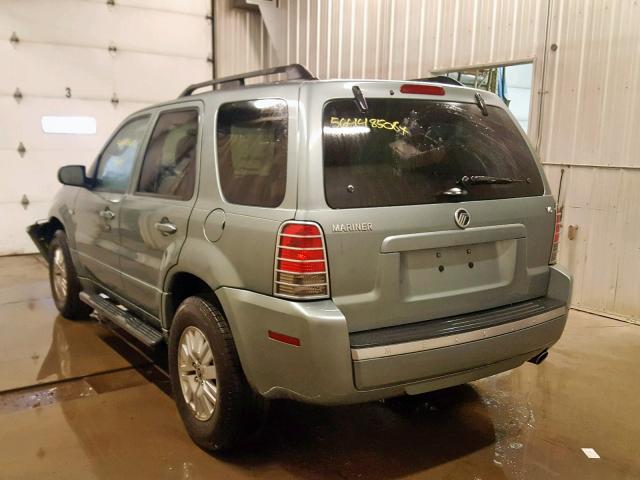 4M2CU81117KJ13231 - 2007 MERCURY MARINER LU GREEN photo 3