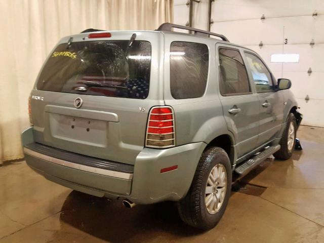 4M2CU81117KJ13231 - 2007 MERCURY MARINER LU GREEN photo 4