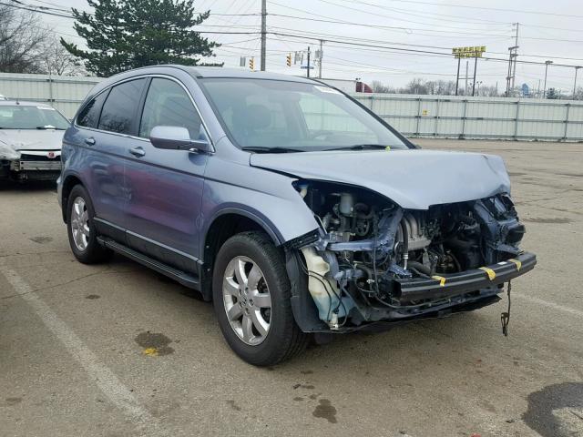 JHLRE38777C082249 - 2007 HONDA CR-V EXL BLUE photo 1