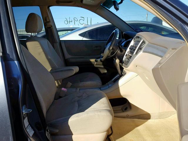 JTEEP21A860140290 - 2006 TOYOTA HIGHLANDER GRAY photo 5