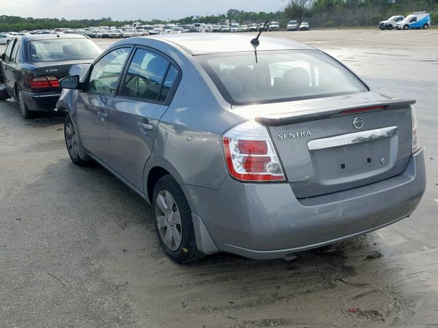 3N1AB6AP2CL710301 - 2012 NISSAN SENTRA 2.0 GRAY photo 3