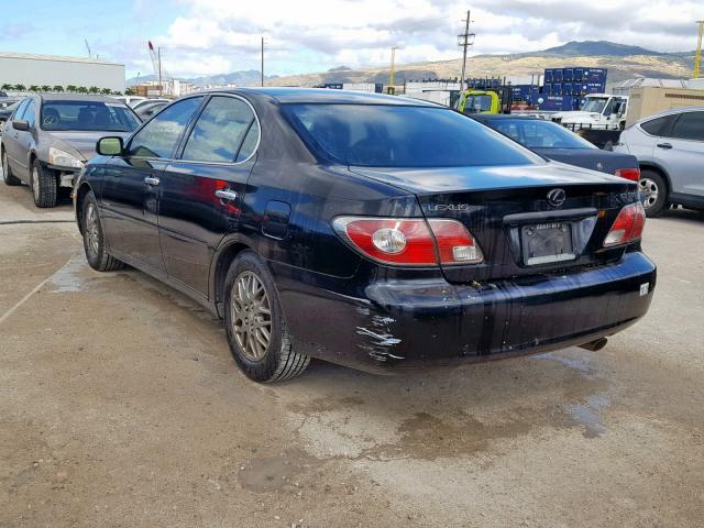 JTHBA30G945042274 - 2004 LEXUS ES 330 BLACK photo 3