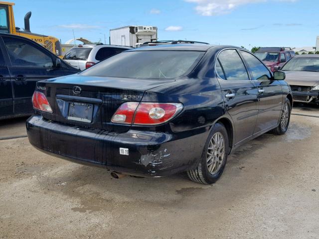 JTHBA30G945042274 - 2004 LEXUS ES 330 BLACK photo 4