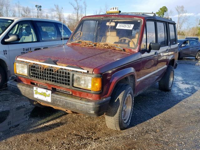 JACCH58E4J7918070 - 1988 ISUZU TROOPER II BURGUNDY photo 2