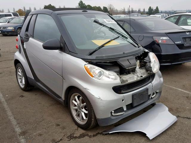 WMEEK31X18K202134 - 2008 SMART FORTWO PAS SILVER photo 1