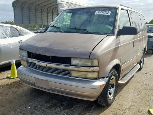 1GNDM19X12B108248 - 2002 CHEVROLET ASTRO GOLD photo 2