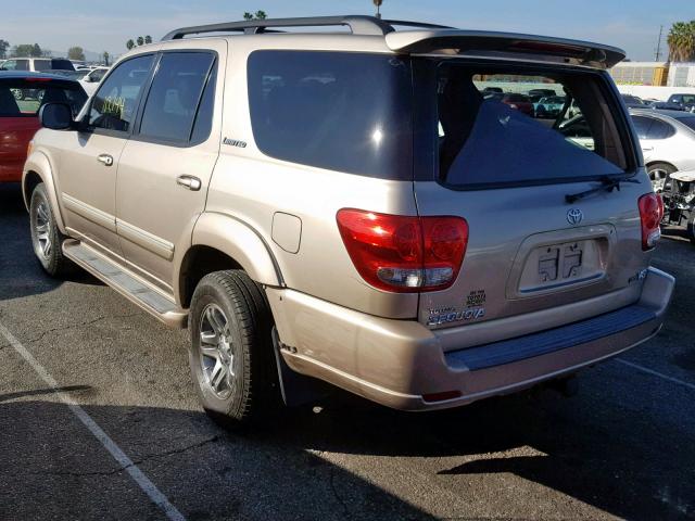 5TDZT38A37S298970 - 2007 TOYOTA SEQUOIA LI GOLD photo 3