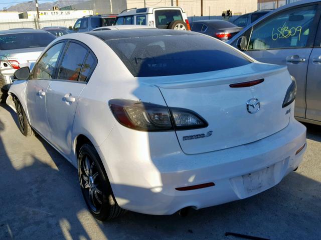 JM1BL1S63A1321520 - 2010 MAZDA 3 S WHITE photo 3