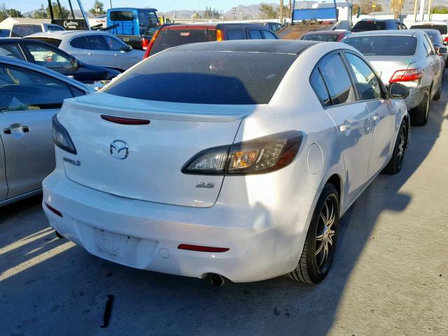 JM1BL1S63A1321520 - 2010 MAZDA 3 S WHITE photo 4