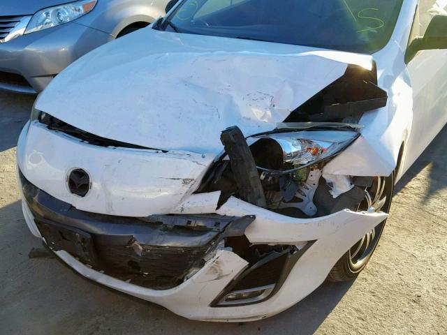 JM1BL1S63A1321520 - 2010 MAZDA 3 S WHITE photo 9