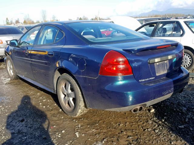 2G2WS522251250453 - 2005 PONTIAC GRAND PRIX BLUE photo 3