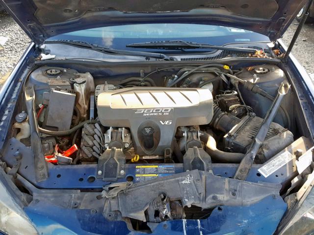 2G2WS522251250453 - 2005 PONTIAC GRAND PRIX BLUE photo 7