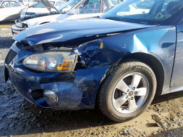 2G2WS522251250453 - 2005 PONTIAC GRAND PRIX BLUE photo 9