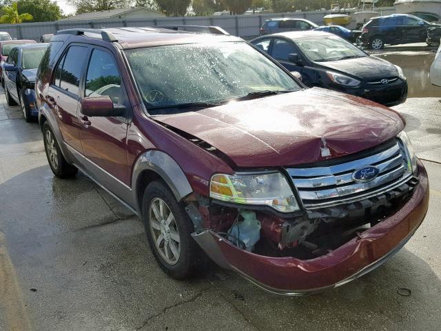 1FMDK05W78GA07423 - 2008 FORD TAURUS X S MAROON photo 1