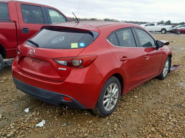 JM1BM1L79E1148855 - 2014 MAZDA 3 TOURING MAROON photo 4