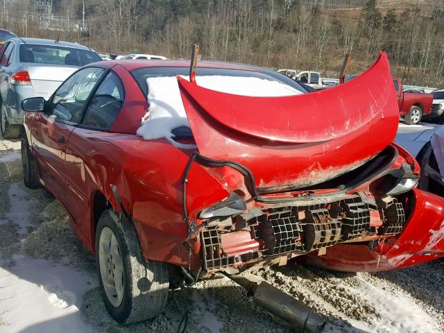 1G2JB124327249394 - 2002 PONTIAC SUNFIRE SE RED photo 3