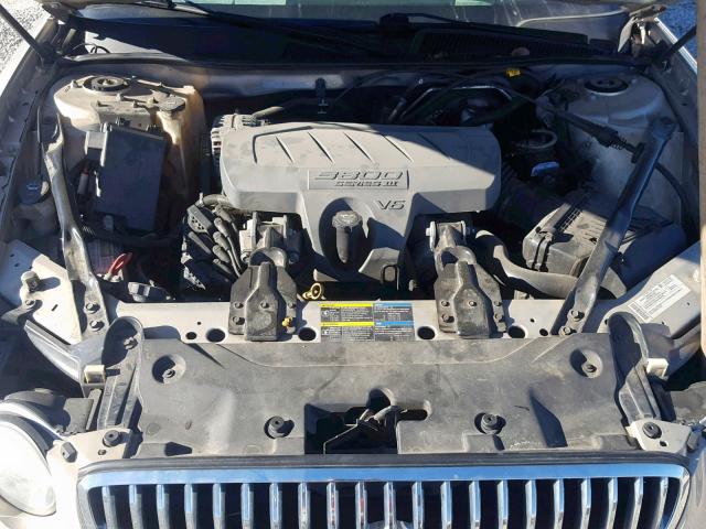 2G4WC582781177368 - 2008 BUICK LACROSSE C GOLD photo 7