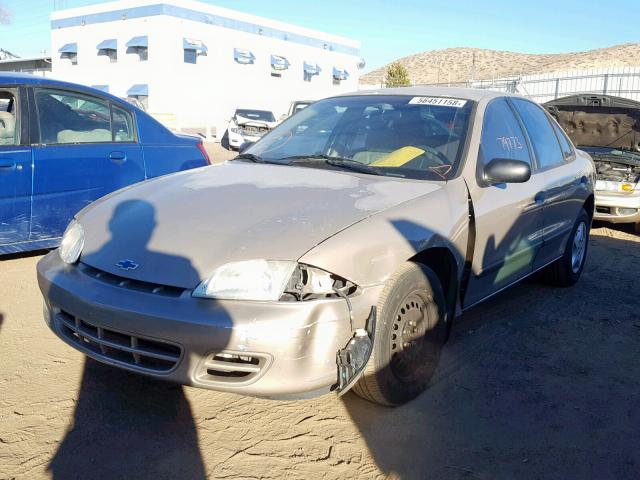 1G1JC524927104451 - 2002 CHEVROLET CAVALIER B TAN photo 2