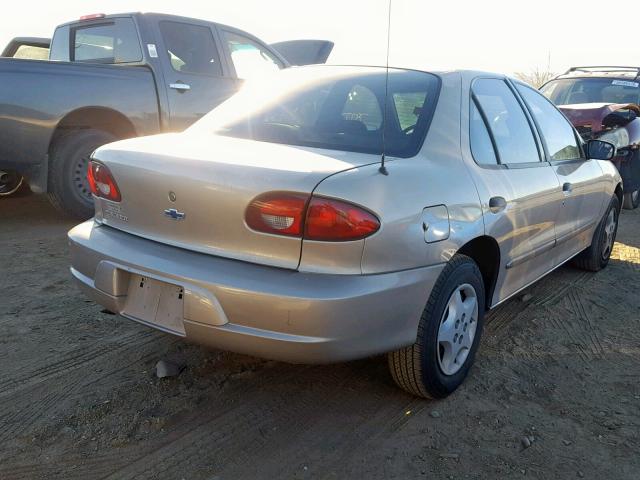 1G1JC524927104451 - 2002 CHEVROLET CAVALIER B TAN photo 4