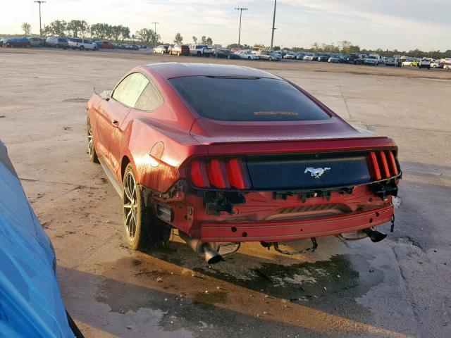 1FA6P8TH7F5425951 - 2015 FORD MUSTANG RED photo 3