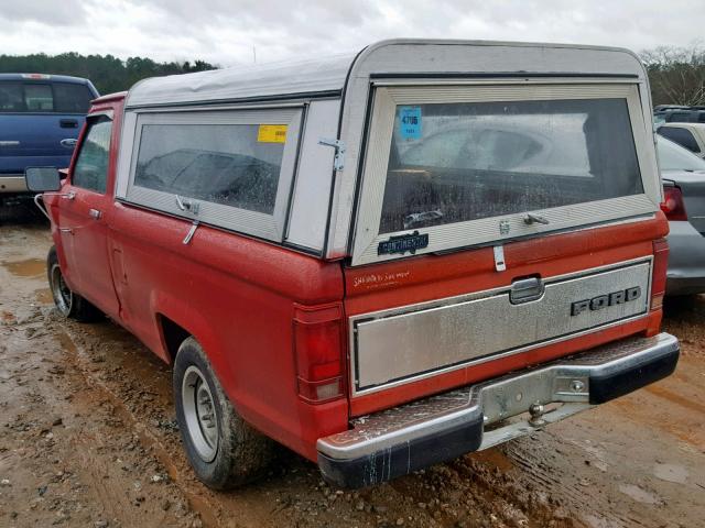 1FTBR10T0HUA42235 - 1987 FORD RANGER RED photo 3