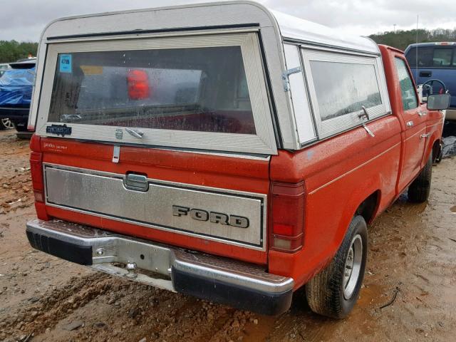 1FTBR10T0HUA42235 - 1987 FORD RANGER RED photo 4