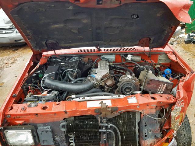 1FTBR10T0HUA42235 - 1987 FORD RANGER RED photo 7