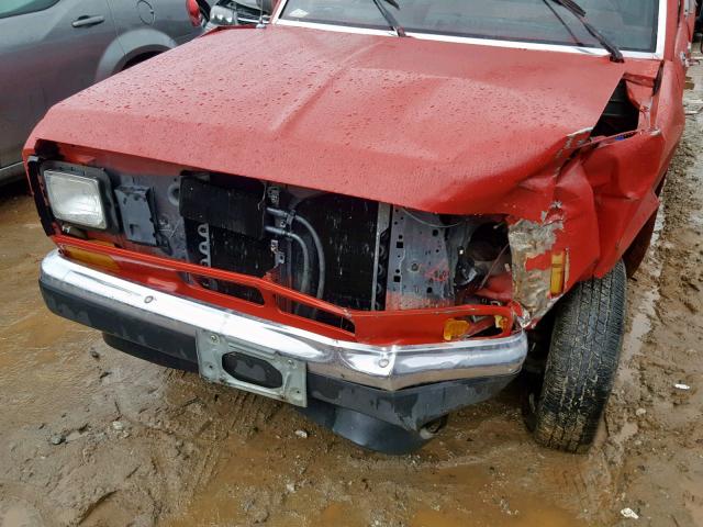 1FTBR10T0HUA42235 - 1987 FORD RANGER RED photo 9