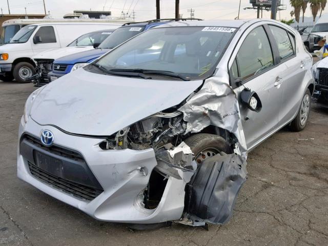 JTDKDTB34G1118434 - 2016 TOYOTA PRIUS C SILVER photo 2