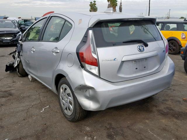 JTDKDTB34G1118434 - 2016 TOYOTA PRIUS C SILVER photo 3