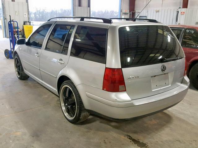 WVWSB61J42W052261 - 2002 VOLKSWAGEN JETTA GLS SILVER photo 3