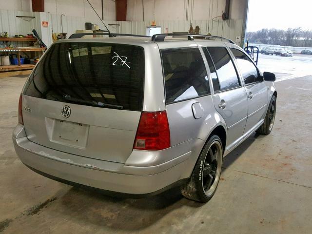 WVWSB61J42W052261 - 2002 VOLKSWAGEN JETTA GLS SILVER photo 4