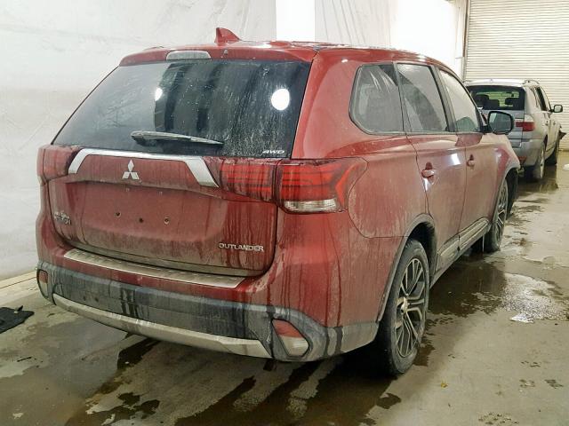 JA4AZ2A34HZ058547 - 2017 MITSUBISHI OUTLANDER MAROON photo 4