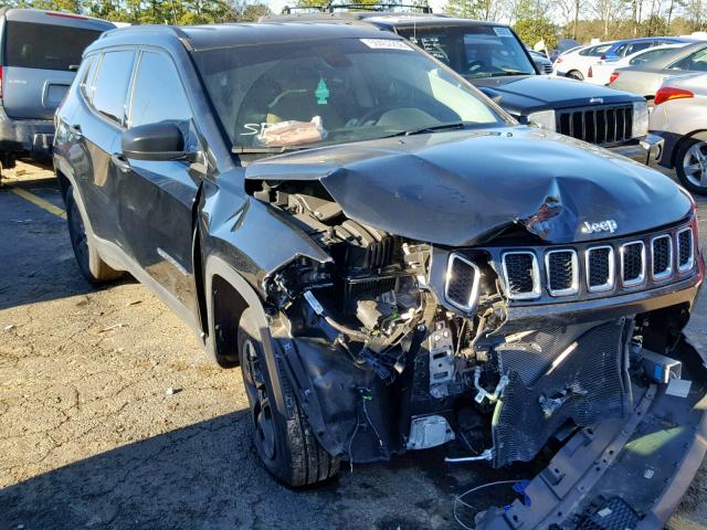 3C4NJCAB7JT122878 - 2018 JEEP COMPASS SP BLACK photo 1