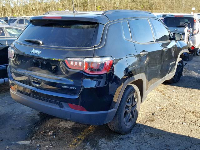 3C4NJCAB7JT122878 - 2018 JEEP COMPASS SP შავი ფოტო 4