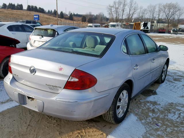 2G4WC532951265177 - 2005 BUICK LACROSSE C SILVER photo 4