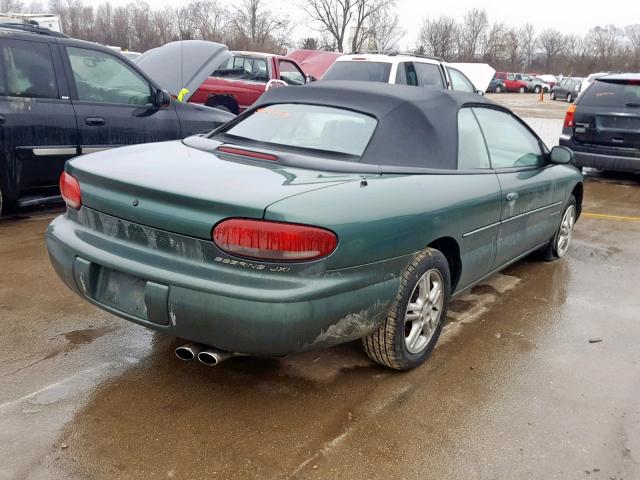 3C3EL55H4VT533864 - 1997 CHRYSLER SEBRING JX GREEN photo 4