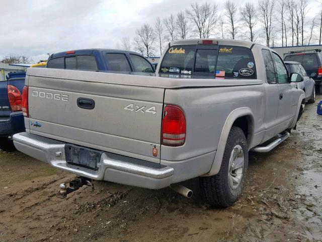 1B7GG23Y9VS293156 - 1997 DODGE DAKOTA SILVER photo 4