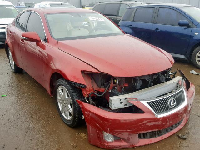 JTHCF5C22A5039942 - 2010 LEXUS IS 250 RED photo 1