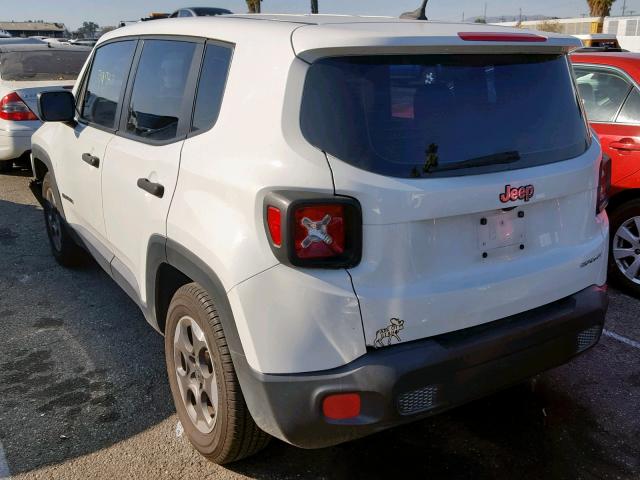 ZACCJAAT4FPB32593 - 2015 JEEP RENEGADE S 白色 照片 3