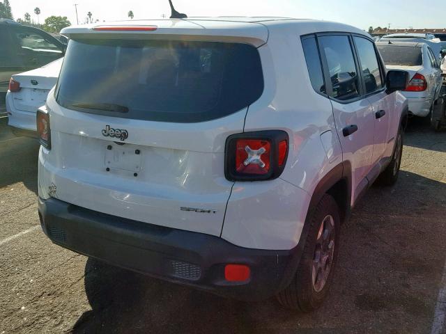 ZACCJAAT4FPB32593 - 2015 JEEP RENEGADE S 白色 照片 4