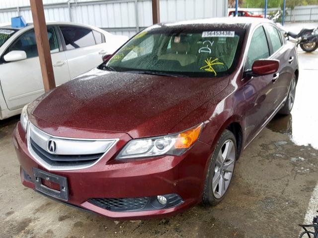 19VDE1F7XEE010359 - 2014 ACURA ILX 20 TEC BURGUNDY photo 2