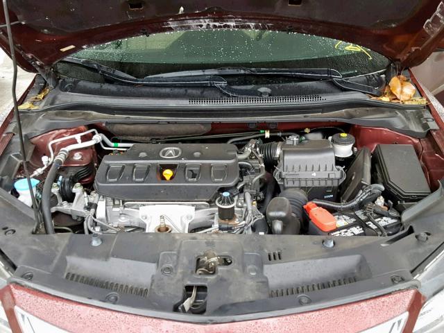 19VDE1F7XEE010359 - 2014 ACURA ILX 20 TEC BURGUNDY photo 7