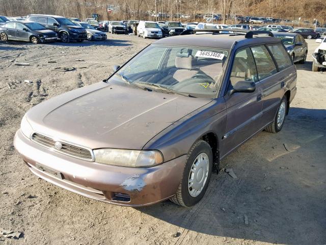 4S3BK4353T7313931 - 1996 SUBARU LEGACY L GRAY photo 2