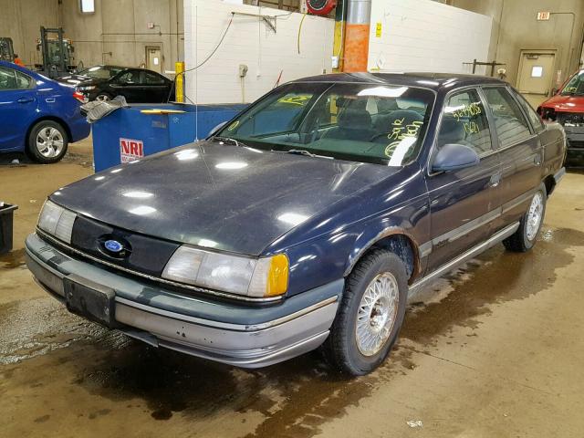 1FACP52U0MG236849 - 1991 FORD TAURUS GL BLUE photo 2