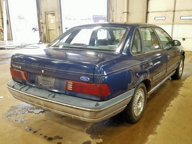 1FACP52U0MG236849 - 1991 FORD TAURUS GL BLUE photo 4