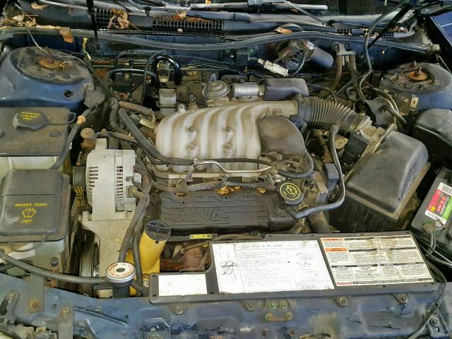 1FACP52U0MG236849 - 1991 FORD TAURUS GL BLUE photo 7