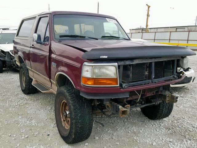 1FMEU15H1TLB65018 - 1996 FORD BRONCO U10 BURGUNDY photo 1