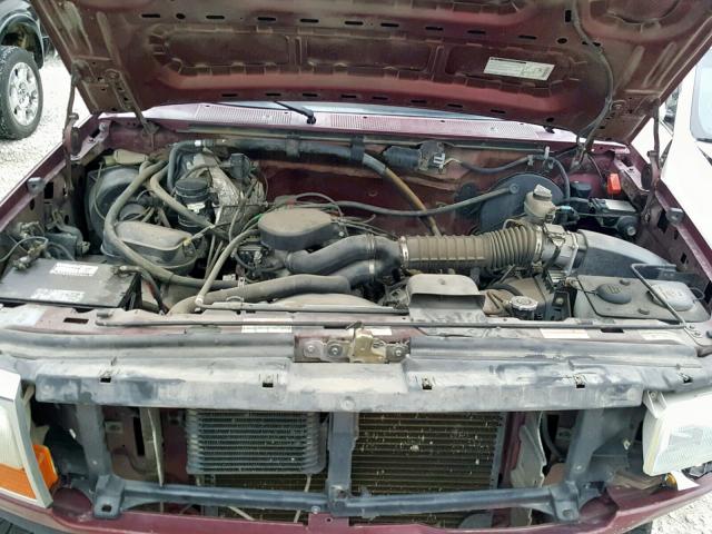 1FMEU15H1TLB65018 - 1996 FORD BRONCO U10 BURGUNDY photo 7