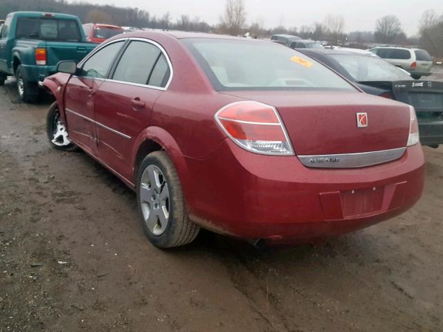 1G8ZS57N77F174021 - 2007 SATURN AURA XE RED photo 3